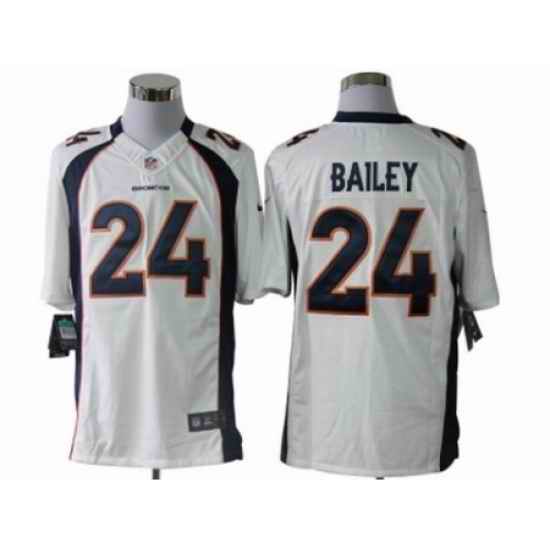 Nike Denver Broncos 24 Champ Bailey White Limited NFL Jersey